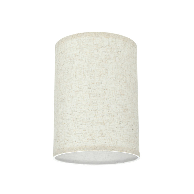Flaxen Linen 11'' Drum Lamp Shade with Spider Construction