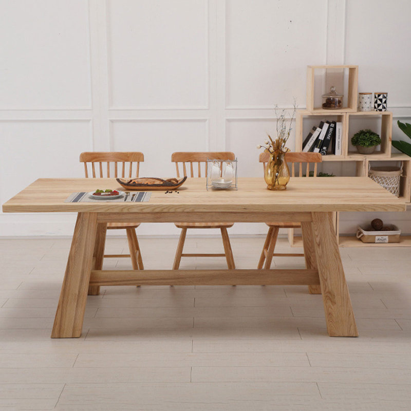 Table de salle à manger Burlywood, H 29,53 po x L 78,74 po x l 31,5 po