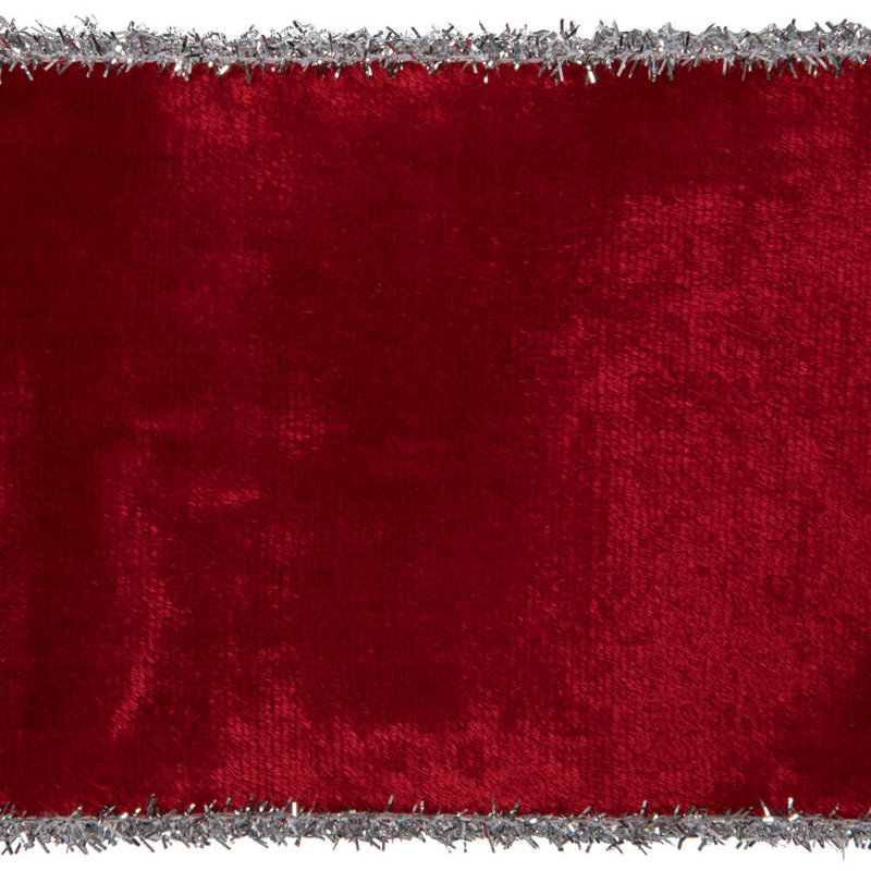 Ruban de Noël, H 4 po x l 180 po x P 4 po, Rouge
