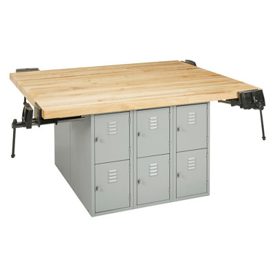 64'' W Wood Top Workbench