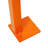 36" T Post Puller Fence Post Puller Heavy Duty Fence Post Puller With 47" Lifting Chain & T Post Puller Plate, ORANGE COLOR