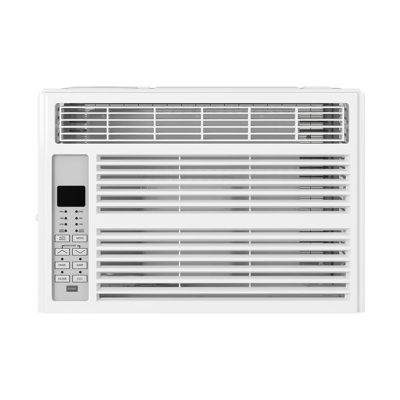 Climatiseur de fenêtre 8 000 BTU, climatiseur silencieux avec télécommande, 400 pieds carrés, 3 vitesses de ventilation, mode économique, installation facile