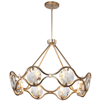 Geil 8 - Light Candle Style Geometric Chandelier