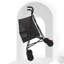 Poussette pour animaux de compagnie pour petits chats avec ventilation en filet, conception pliable légère, porte-gobelet, noir
