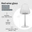 Verres à vin en cristal rouge, longue tige de 24 oz, ensemble de 2 avec boîte-cadeau (grand)