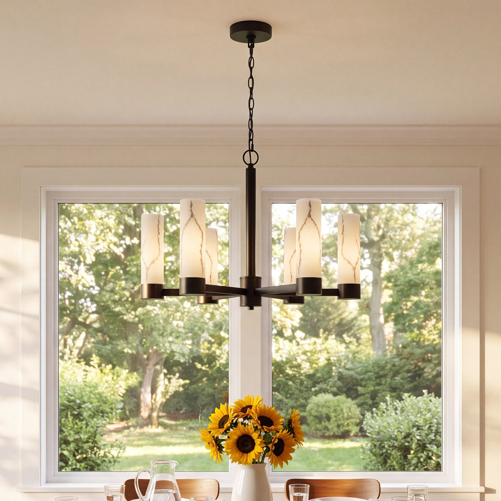 Jaqueze 6 - Light Dimmable Chandelier