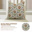Housse de coussin Fabividine Boho, lombaire floral, printemps automne (Vanshika)-106270230-106270231-106270237