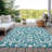 Malek Washable Floral Indoor / Outdoor Rug-95998905