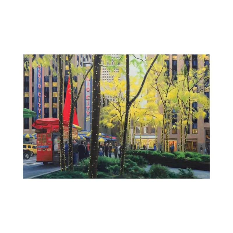 Radio City by Nick Savides - Wrapped Canvas Painting, 30.48cm H x 45.72cm W x 1.91cm D