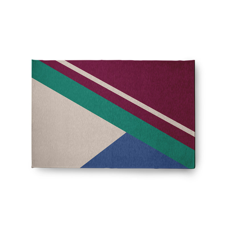 Chenille Abstract Indoor / Outdoor Rug, Rectangle 2' x 3'