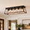 Farmhouse 5-Light Metal Rectangular Flush Mount Ceiling Light