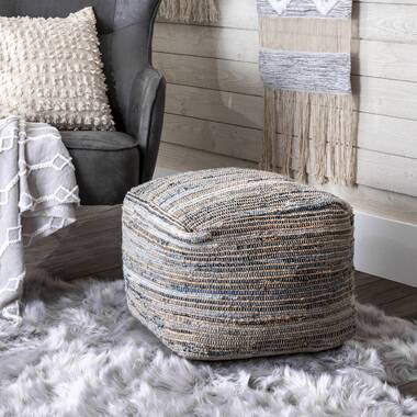 Joita Indoor Outdoor Pouf CORAL REEF Zipper Cover with Luxury Polyfil  Stuffing 17 x 17 x 17 - Bed Bath & Beyond - 35631522