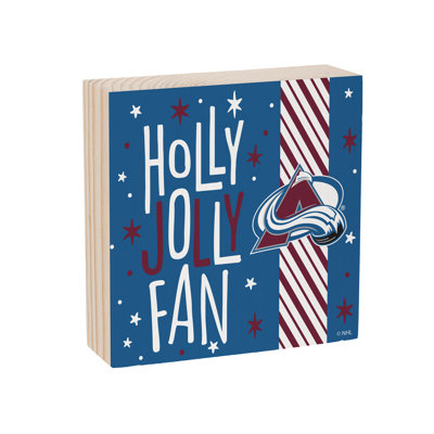 Colorado Avalanche 6" Holiday Wood Plock Wall Sign