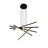 Sirius 32-in 6-Light Linear Integated LED Chandelier Height Adjustable ETL Certified Plank Pendant