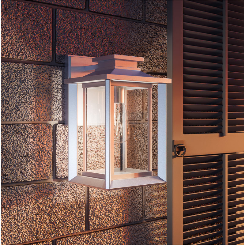 Lanterne murale d'extérieur 1 lumière Badgley, H 11 po x l 6,75 po x P 7,75 po