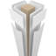 Craftsman Classic Chervon Modern Square non effilé avec colonne standard standard et base standard-70772437