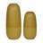 2 Piece Yellow Stoneware Table Vase Set