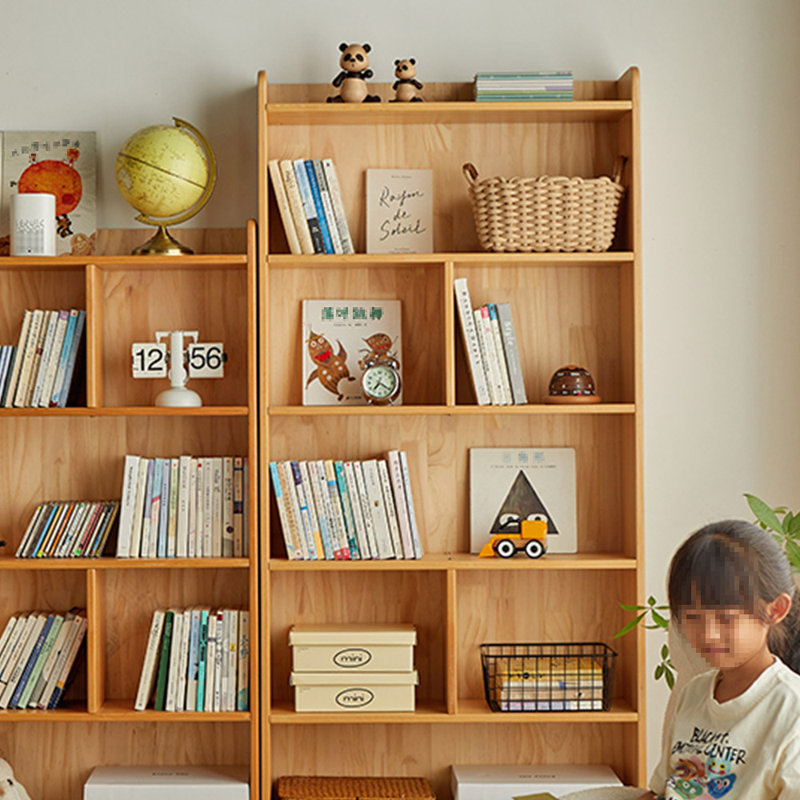 Bibliothèque de rangement à la mode, (6 tablettes) H 69,29 po x l 31,5 po x P 9,45 po