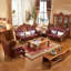 European Living Room Villa Leather Sofa 72.8'' Leather Loveseat