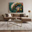«Botanical Nasturtiums», art mural sur toile bleue-1635263434