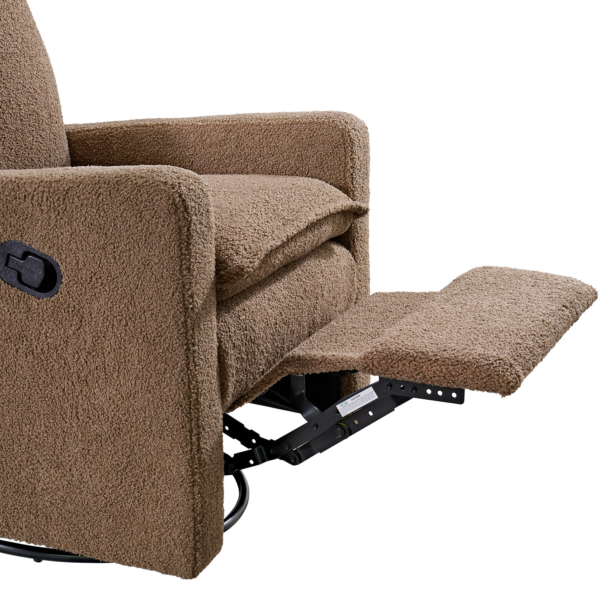 Uptown 360-Degree Swivel Glider Recliner , Teddy Brown