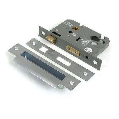 Polished Bronze 3" Euro Profile Sash Lock