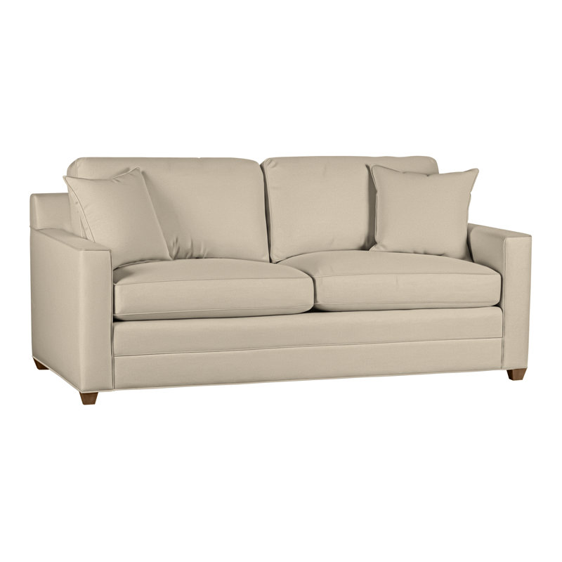 American Bungalow 81" Summerton Sofa, Havana, Tuck Linen Polyester Blend