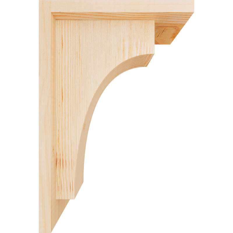 Corbeau Huntington avec plaque arrière, H 12 po x l 5,5 po x P 8 po, Sapin de Douglas, Lisse