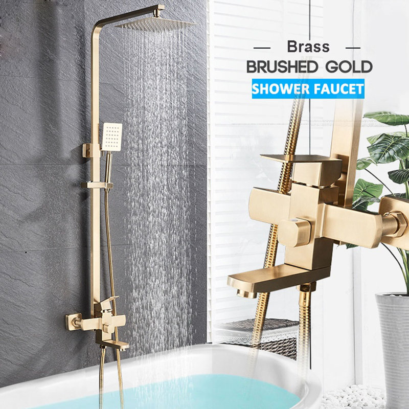 Ahmet Mixer Shower with Adjustable Shower Head