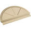 Demi-rond signature fronton en uréthane, brun clair apprêté-102752338-113221389-113057100