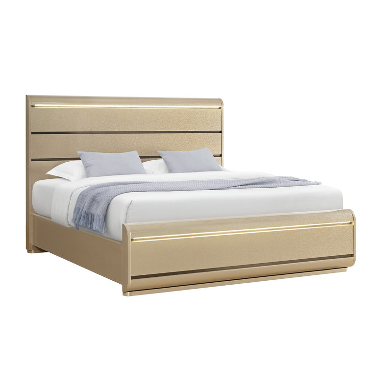 Grand lit Genesis Gold avec DEL, Queen