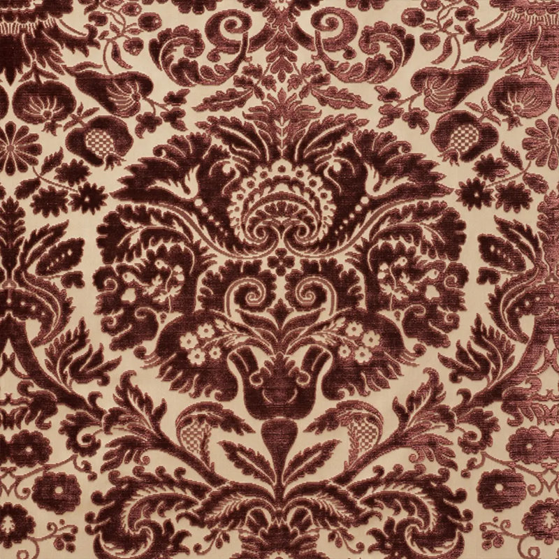 Morimont Velvet Fabric, Rosewood