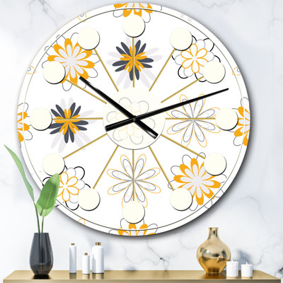 Horloge murale rétro Mid-Century