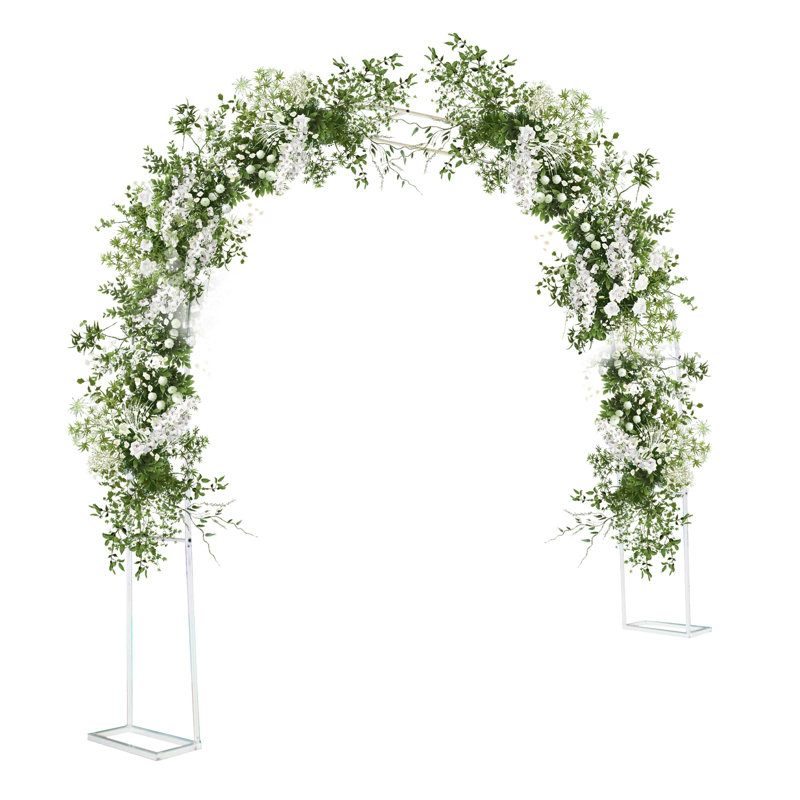 Arche de jardin avec revêtement résistant à la rouille, arche extérieure en métal pour plantes grimpantes et décoration de jardin