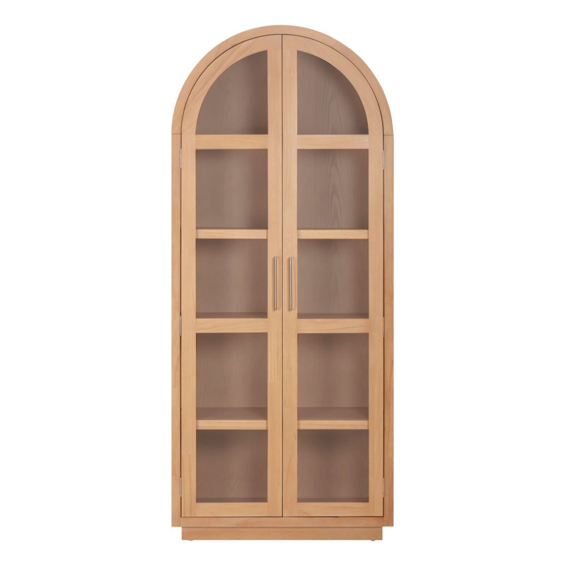 Calhoun Wood Display Cabinet, Natural