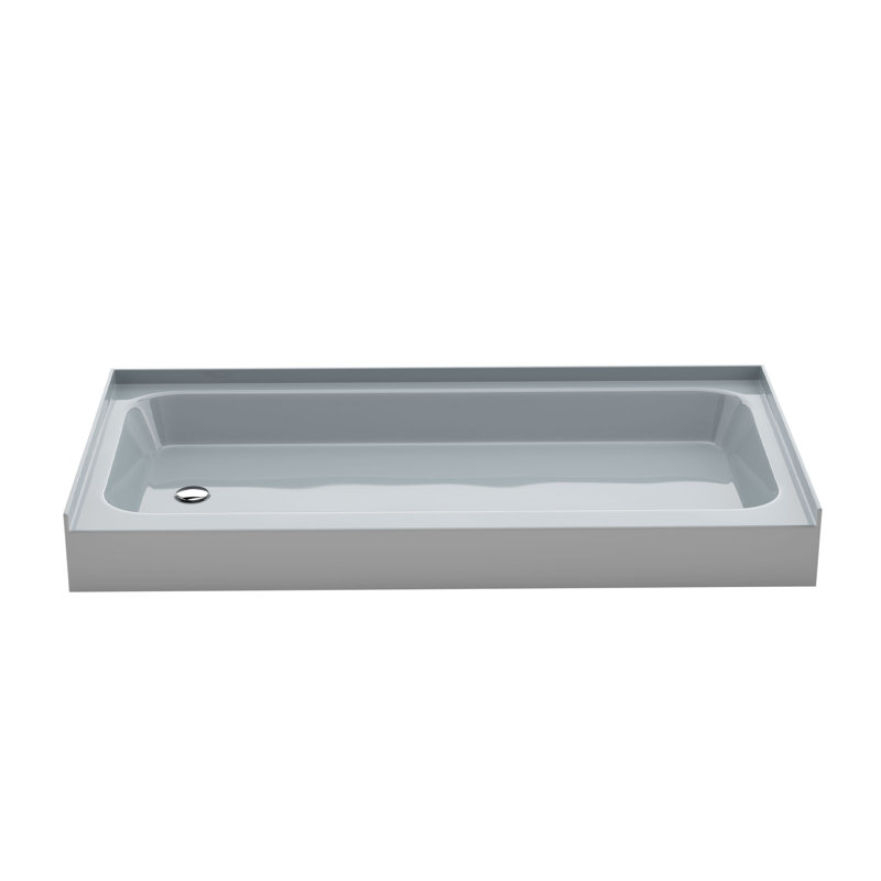 Voltaire 60 X 30 Shower Pan Base, Left, Gray