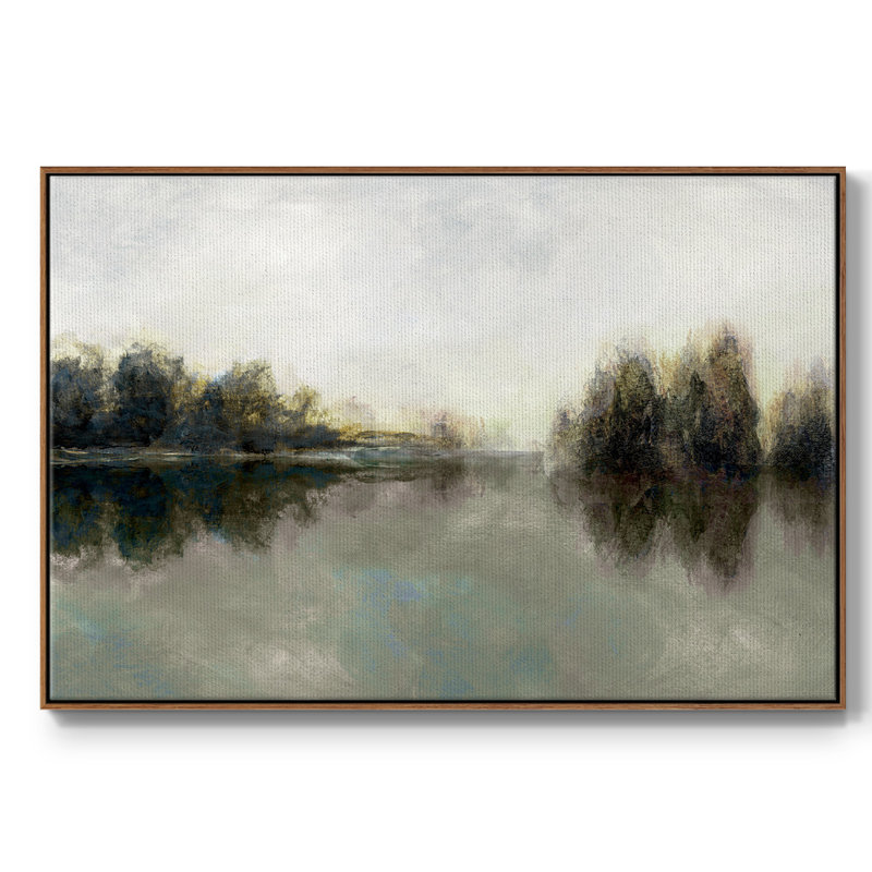 Rainy Sunset, reproduction d'art sur toile, H 27 po x l 41 po x P 2 po, Noyer