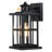 12" 1-Light Motion Sensor and Dusk to Dawn Outdoor Wall Sconce with  Seeded Glass Shade-671141628-701904815