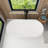 59“ Freestanding Soaking Solid Surface Bathtub