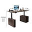 Bureau en bois massif fritté à hauteur réglable-988037248