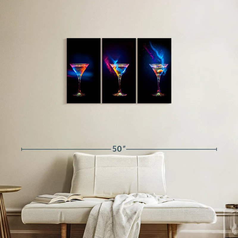 Yarlin flamboyant cocktails, H 20 po x l 33 po