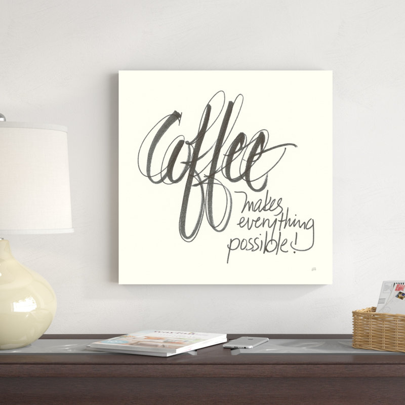 «Coffee Sayings» IV, H 20 po x l 20 po