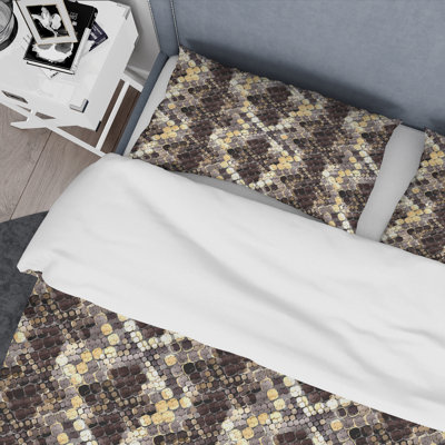 Brown Wild Design - Animals Duvet Cover Set - Microfiber Polyester