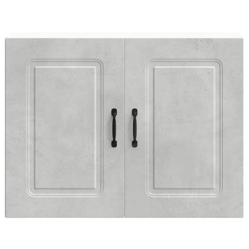 Kitchen Wall Cabinet Kalmar Engineered Wood, Concrete Grey, 60cm H x 80cm W x 31cm D