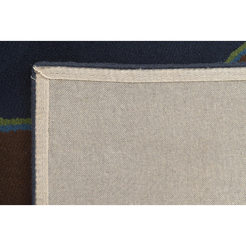 Square Odenton Navy Blue Rug