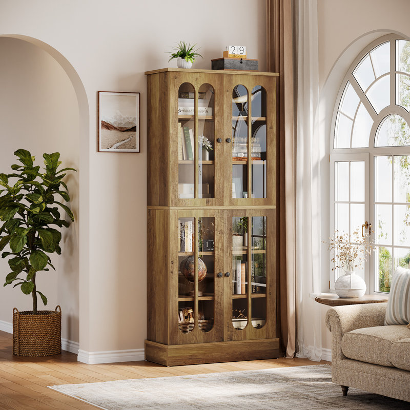 72" Tall Bookcase with 6-Tier Shelves