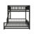 Full XL Over Queen Metal Bunk Bed With Ladder & Safety Guardrails-1699386024