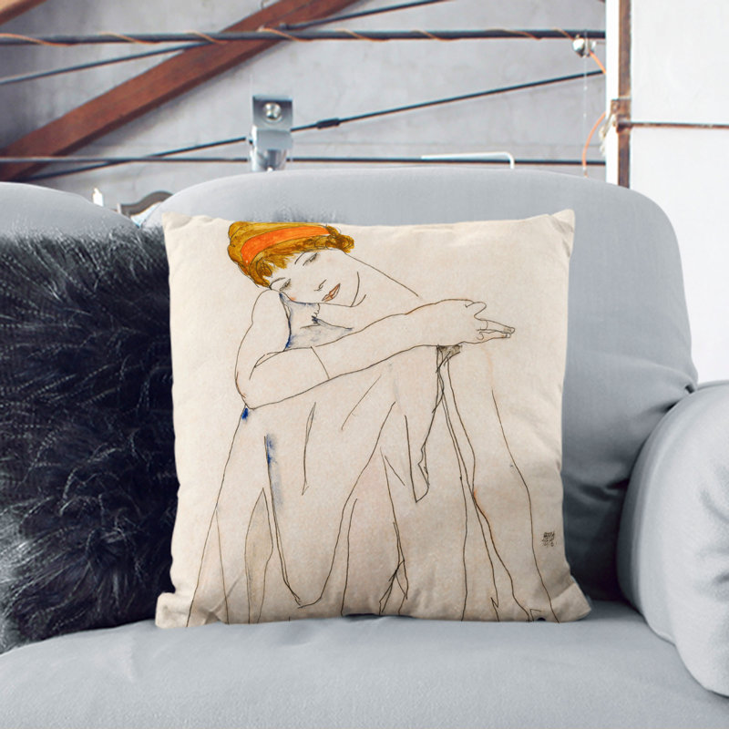 Square Cushion, 40cm H x 40cm W x 15cm D, Black