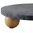Round Marble Decorative Tray With Ball Feet - Stylish Coffee Table And Ottoman Tray For Home Decor - Elevated Accent Tray Ideal For Serving Or Display In Living Room Or Vanity Styling - 10", Black