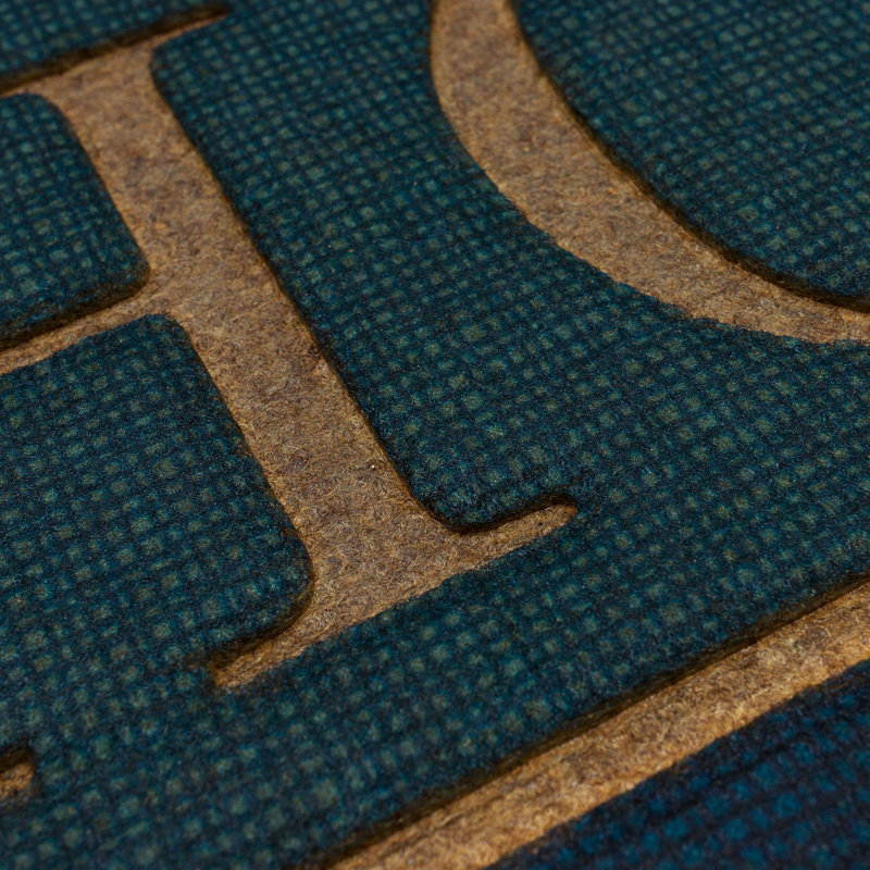 Paillasson Jacobean, Bleu